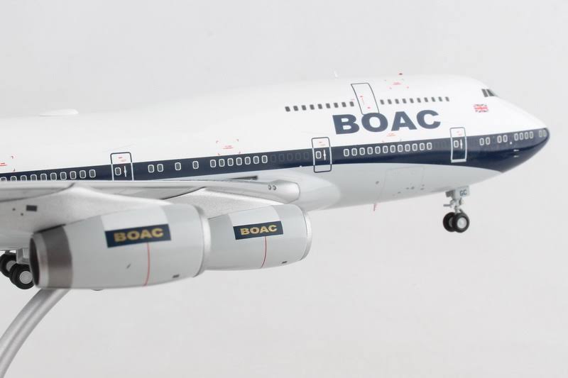 GeminiJets British Airways Boeing 747-400 (BOAC Retro Livery) G-BYGC 1/200 G2BAW834