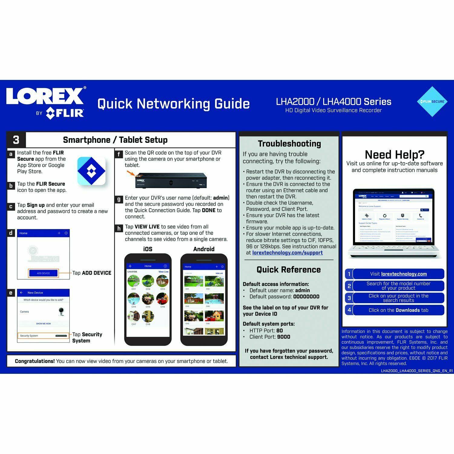 Lorex LHA21081TC8B 8-Channel DVR with 8 Outdoor cameras Night Vision - DVR + camera(s) wired - 1 TB