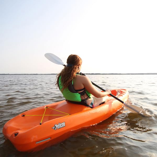 Pelican - Sonic 80X Youth Kayak - Sit-on-Top - Recreational Kayak - 8ft