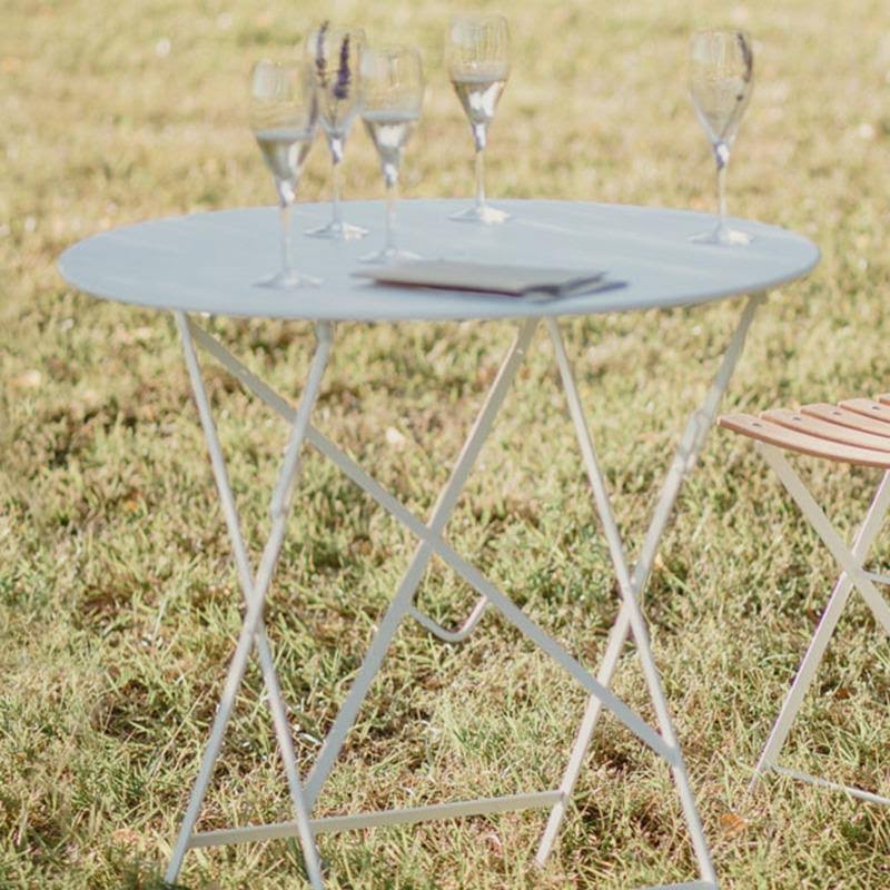 Fermob - Bistro 24x22 Round Folding Table - Red Ochre