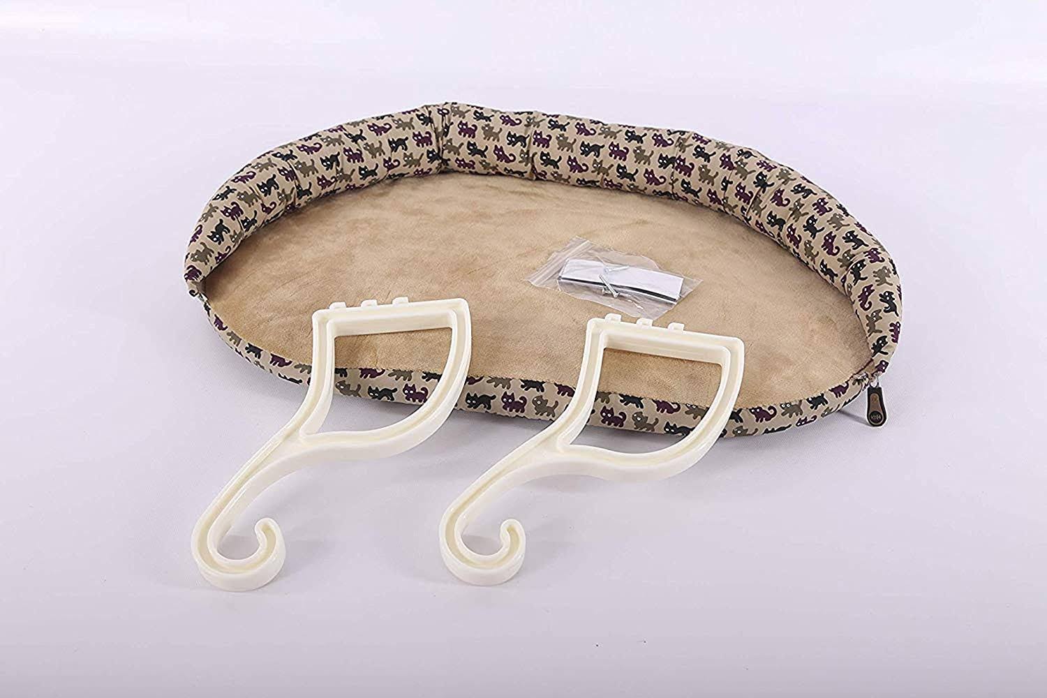 Ku0026H Pet Products Deluxe Kitty Sill Cat Window Hammock Perch with Removable Bolster