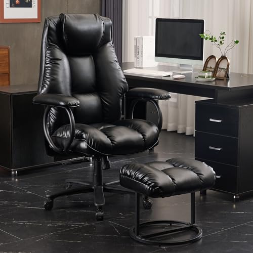 Office Chair Big and Tall, High Back Home Office Chair 400 lbs, Executive Chair, Desk Chair, Ergonomic Office Chair with Padded Armrest
