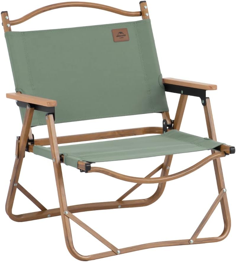 Naturehike MW02 Foldable Chair - Outdoor Furniture Kermit Aluminum Portable Folding Chair Great for Camping Picnic Park (Khaki, Regular)