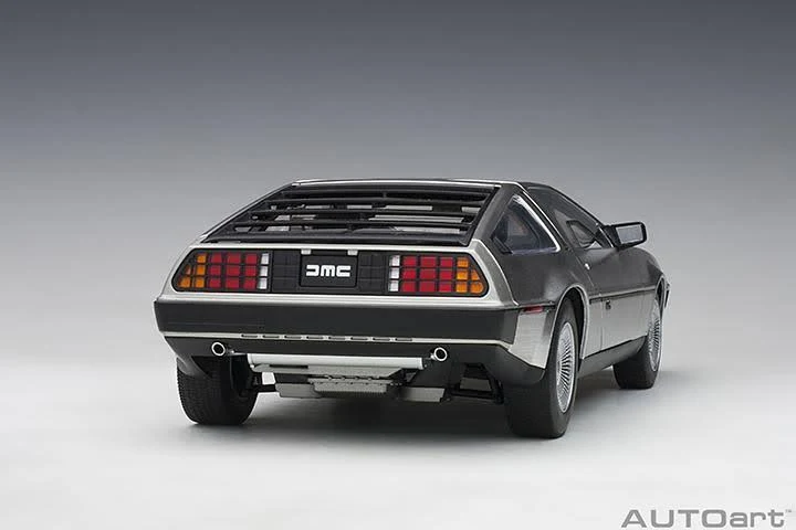 Delorean DMC 12 Satin Silver 1/18 Model Car by AUTOart