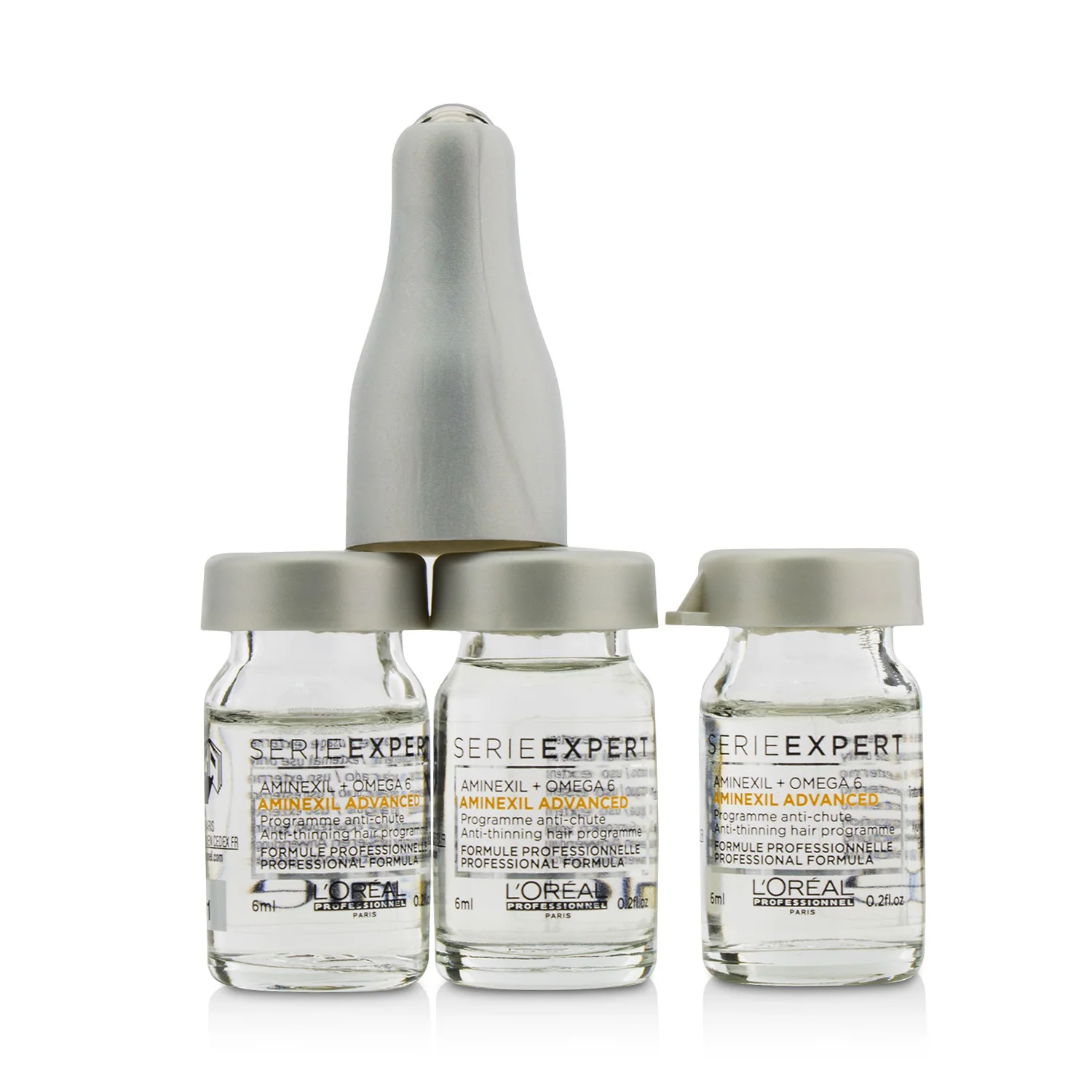 L'Oreal Professionnel Serie Expert - Aminexil Advanced Aminexil + Omega 6 Anti-Thinning Hair Programme Double Action 10x6ml/0.2oz