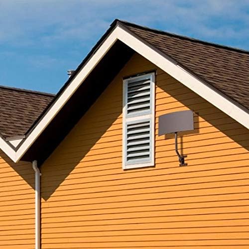 Mohu Sail Amplified Indoor/Outdoor TV Antenna, 75-Mile Range, UHF/VHF Multi-Directional, 20-inch Mast, 15dB Preamplified