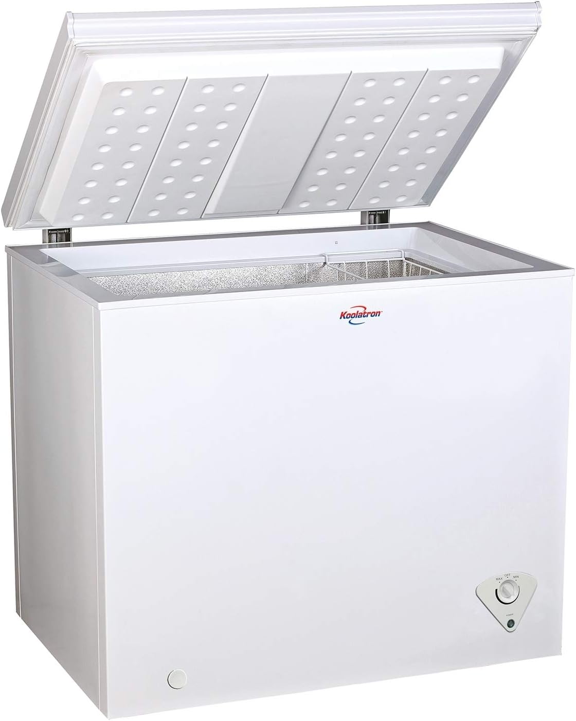 Koolatron KTCF195 Compact Top-Opening Chest, Mini Freezer with 7.0 Cubic Feet Capacity-Ideal for Home, Apartment, Condo, Cabin, Basement, Garage-White