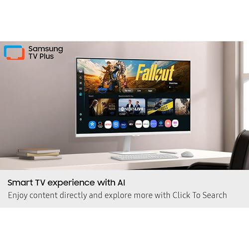 Samsung 43&rdquo; Smart Monitor M7 (M70F) 4K UHD Display, Samsung Vision AI, Smart TV Apps, Gaming Hub, USB-C, HDMI and USB-A, Black, LS43FM702UNXZA