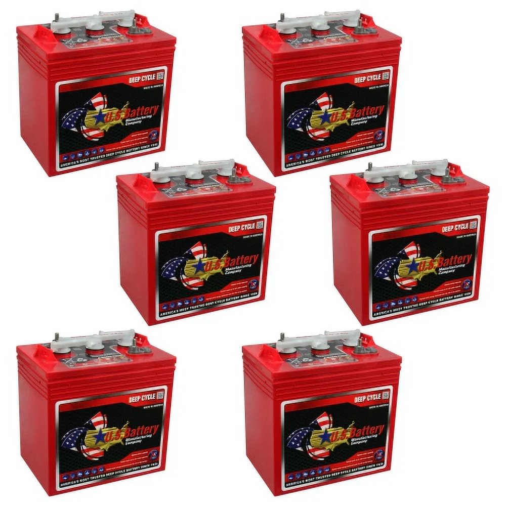 US2200XC Replaces T-105 6V Volt Deep Cycle Golf Cart, Solar, Marine, RV and Industrial Use Batteries - 6 Pack - Curated Treasures Market