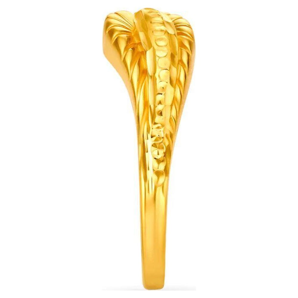 Solid 22K/18K Fine Yellow Gold Certified Women And Girls Statement Ring