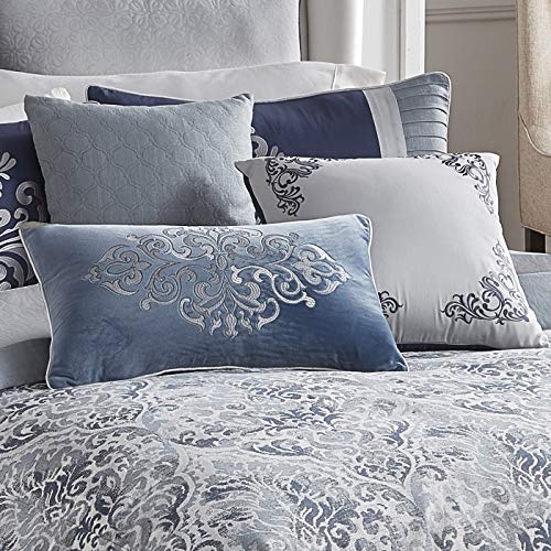 Riverbrook Home 100% Polyester Comforter Set, Queen, Hillcrest - Ivory/Gold, 9 Piece Set