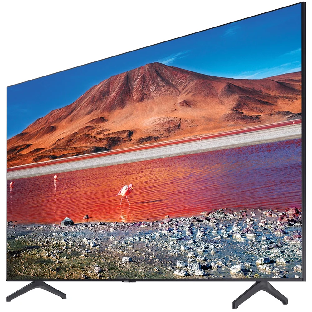 Samsung UN65TU7000FXZA 65 inch 4K Ultra HD Smart LED TV 2020 Model Bundle with 1 Year Extended Warranty, Televisions