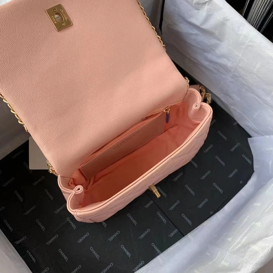 Chanel Flapbag With Chain Light Pink For Women, Women&rsquo;s Bags 8.3in/21cm