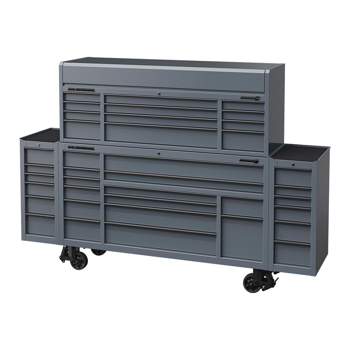 U.S. GENERAL 15 in. End Cabinet, Series 3, Slate Gray