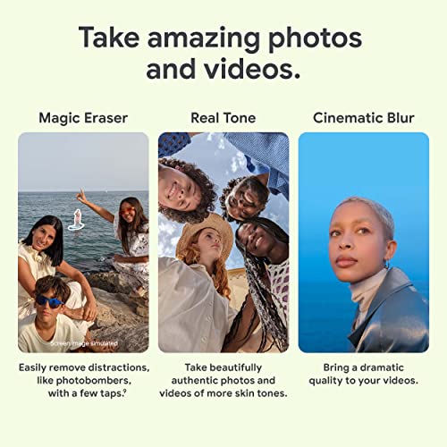 Google Pixel 7-5G Android Phone - Unlocked Smartphone with Wide Angle Lens and 24-Hour Battery - 256GB - Obsidian