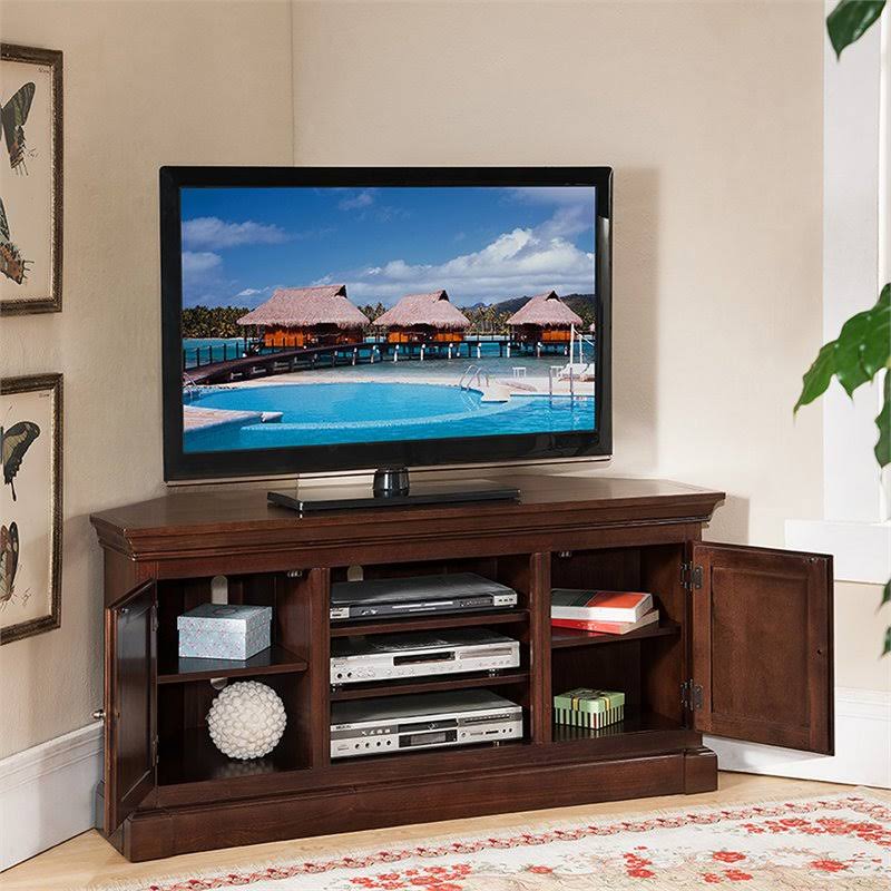 Bowery Hill 55x22 TV Console in Heartwood Cherry