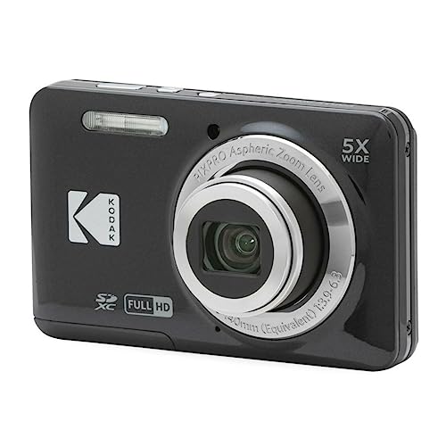 Kodak PIXPRO Friendly Zoom FZ55 Digital Camera (Black) Bundle with Case for Compact Cameras
