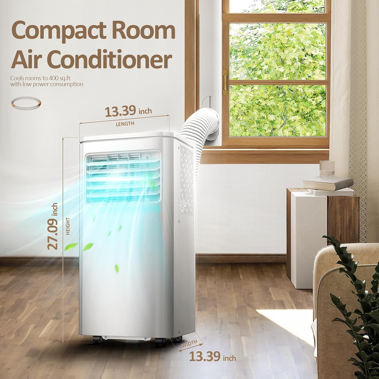 ZAFRO Air Conditioner Portable AC, White