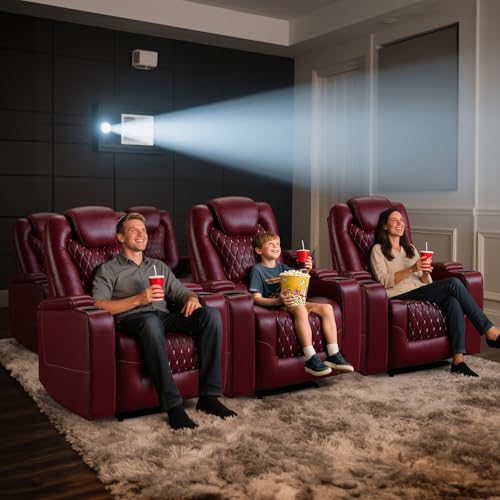 ANJ Power Recliner Chair with USB Ports and Cup Holders