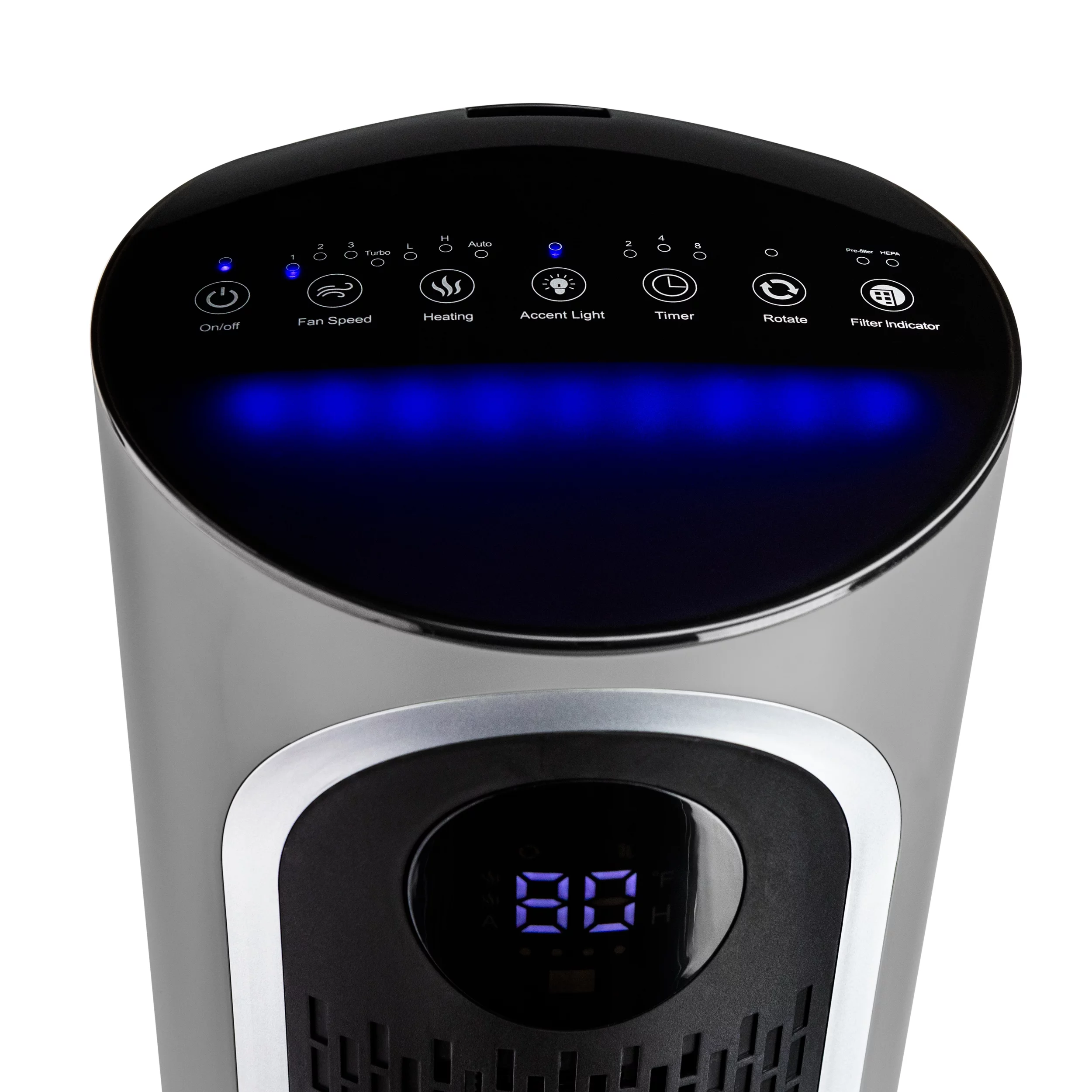 LP500APHTR Livepure 2 in 1 Clean Heat Air Purifier & Heater (12 x 11.5 x 11.5 in) - Compact Design