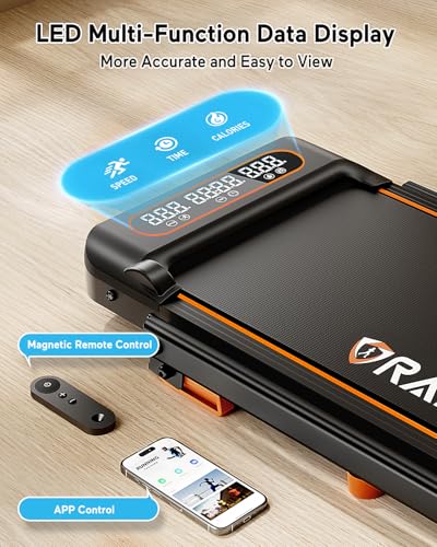 2025 Upgrade Walking Pad Treadmill with 8% Incline & Handle Bar, 3.5HP Portable Treadmill for Home Small