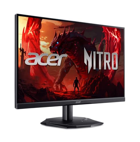 Acer Nitro KG241Y Sbiip 23.8” Full HD (1920 x 1080) VA Gaming Monitor | AMD FreeSync Premium Technology | 165Hz Refresh Rate | 1ms (VRB) | ZeroFrame