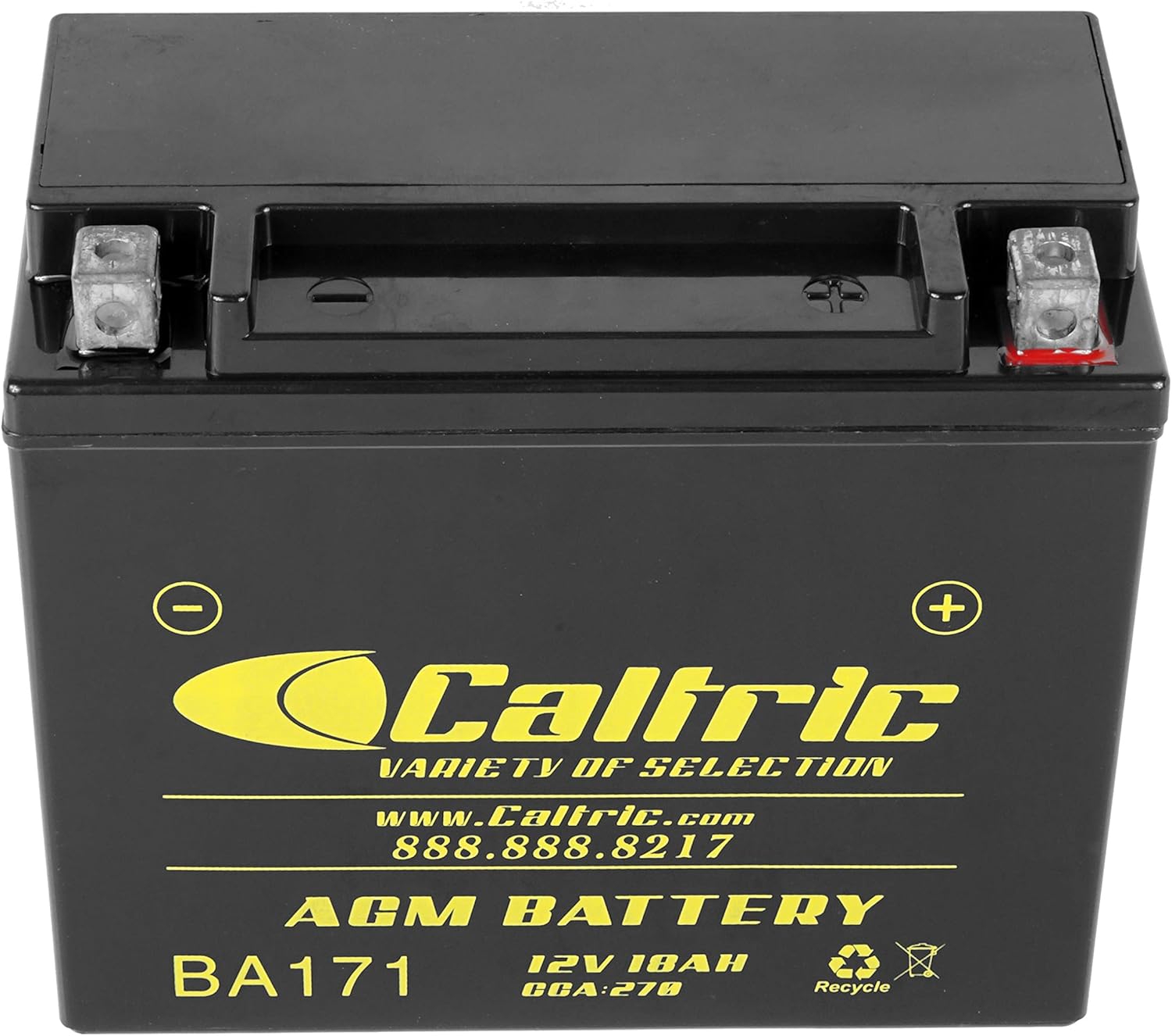 Caltric compatible with Agm Battery Polaris Sportsman 500 4X4 Efi 2007 2008 2009 2010 Pack of 2