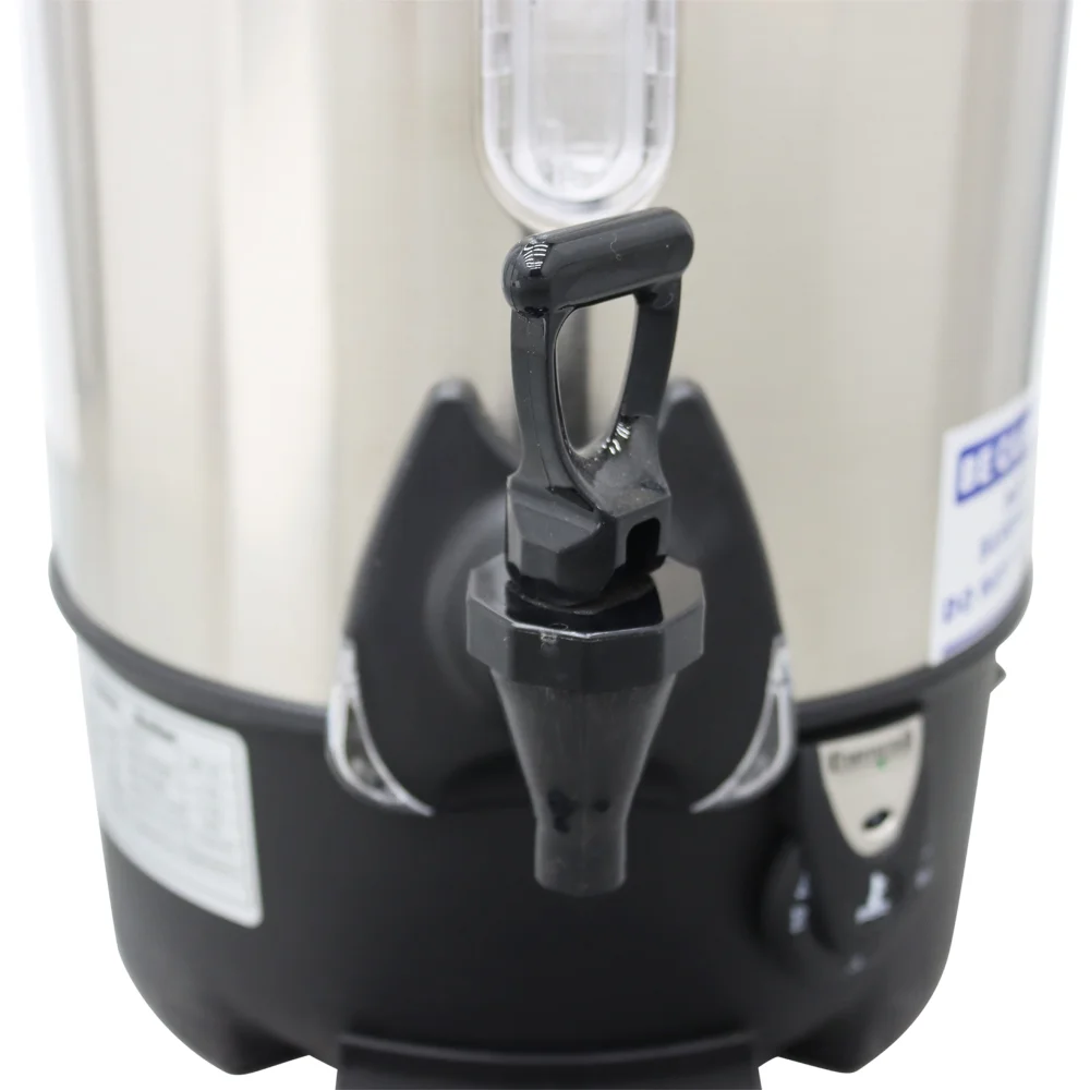 Techtongda 9.7L Hot Coffee Dispenser Water Boiler Office Home Stainless Steel Heater Kettle Silver