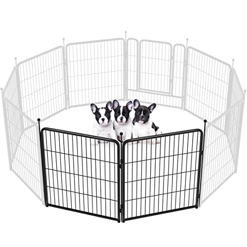 FXW Rollick Dog Playpen for Yard, RV Camping, 32 inch 16 Panels for Small and Medium Dogs│Patented