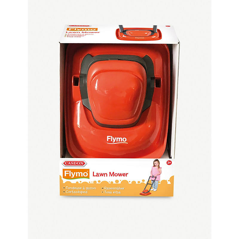 Casdon Orange/Grey Flymo Lawn Mower Replica Toy 23x21x20cm