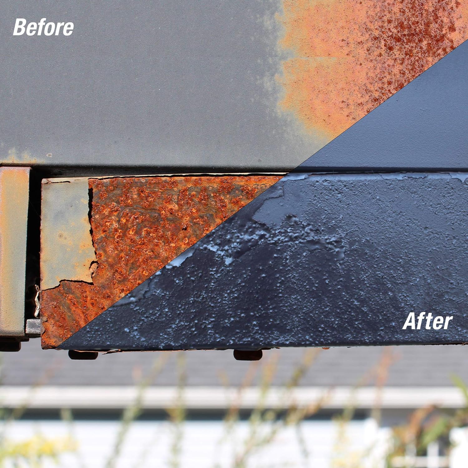 AGS RUST SOLUTIONS Apply Over Rust Paint for Stopping Rust and Preventing from Spreading, UV Resistant, All in One Application, Permanently Stop Rust