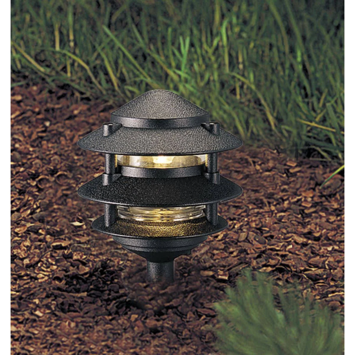 Progress Lighting P5204-38 Pagoda 1-Light Landscape (Green)