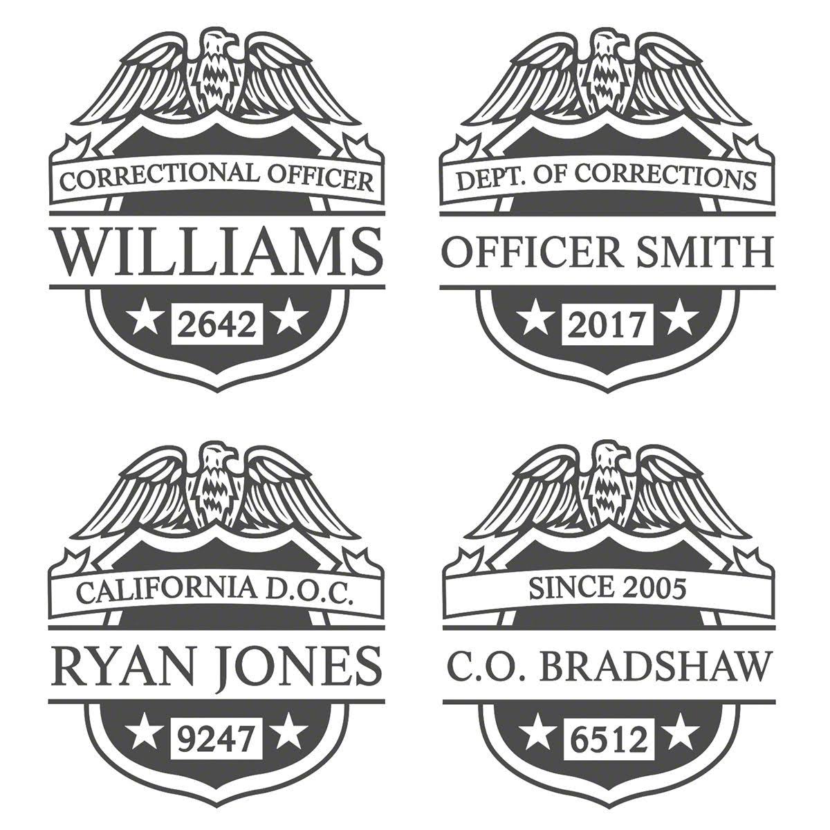 Correctional Officer Badge Custom Argos Decanter
