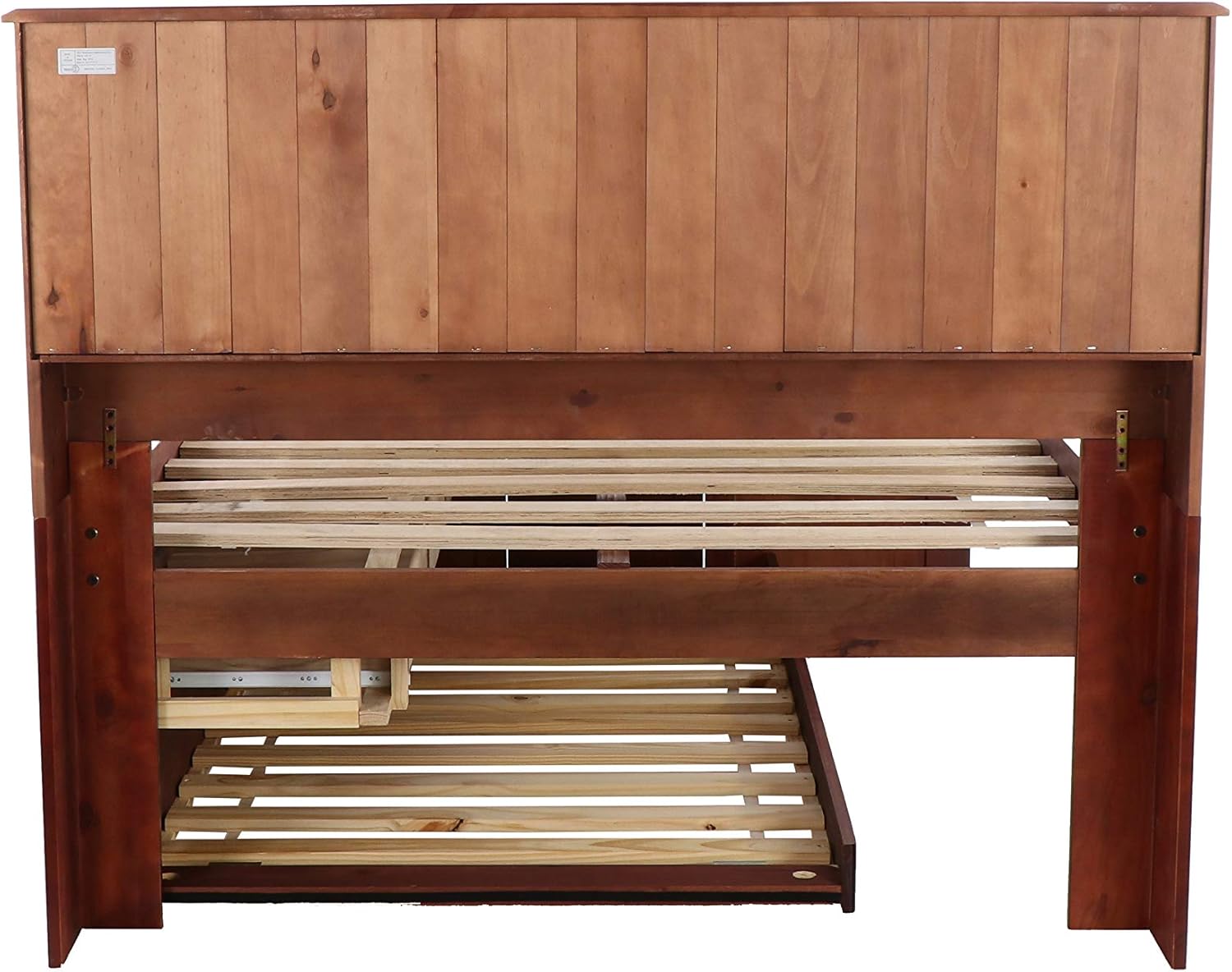 Full Bookcase Bed with 3 Drawers & Trundle Merlot
