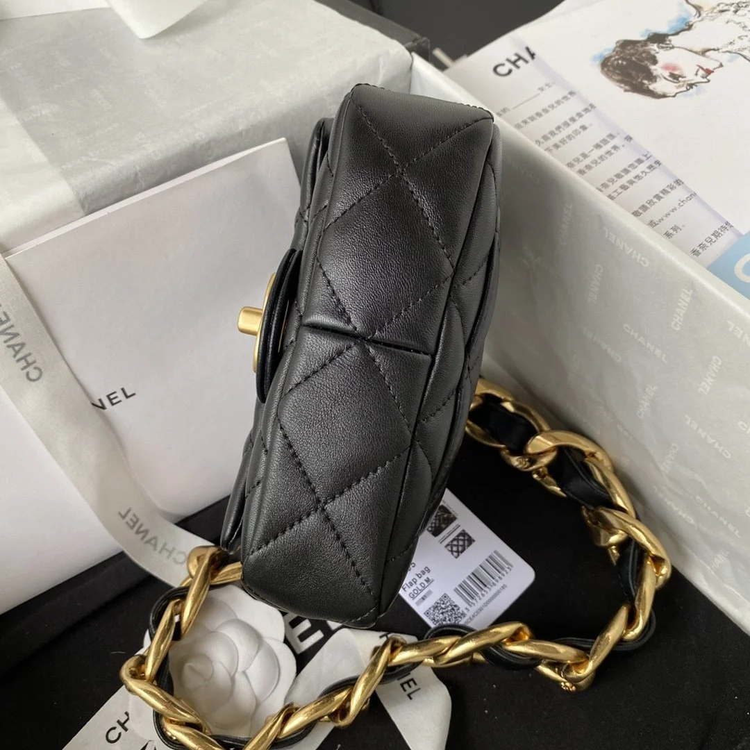 Chanel Mini Flap Bag Black For Women, Women&rsquo;s Bags Shoulder And Crossbody Bags 6.6in/17cm AS3213
