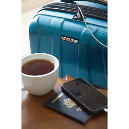 Samsonite Centric 2 Hardside Expandable Luggage with Spinner Wheels, Black, Carry-On 20-Inch
