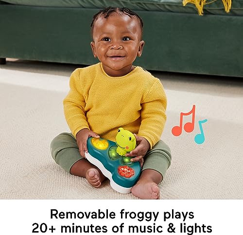 Fisher-Price Baby Bouncer Palm Paradise Jumperoo Activity Center with Music Lights Sounds and Developmental Toys​