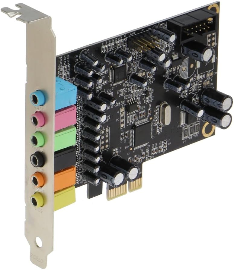 Sedna - SE-PCIE-SC-10 PCIe 7.1 Channel Sound Card (CM8828 + CM9882A) with SPDIF Bracket (Standard and Low Profile Brackets are Included)