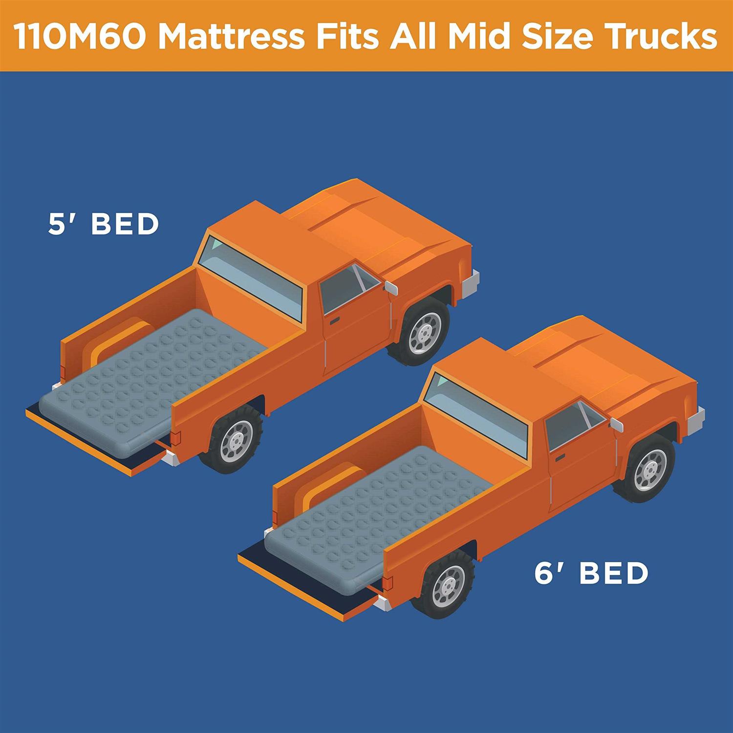Rightline Gear Mid Size Truck Bed Air Mattress 110M60 - Sports Supplies Online Store