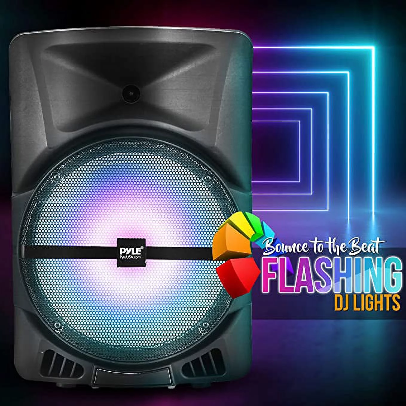 Pyle Wireless Portable PA Speaker System - 800W Powered Bluetooth Indoor & Outdoor DJ Stereo Loudspeaker
