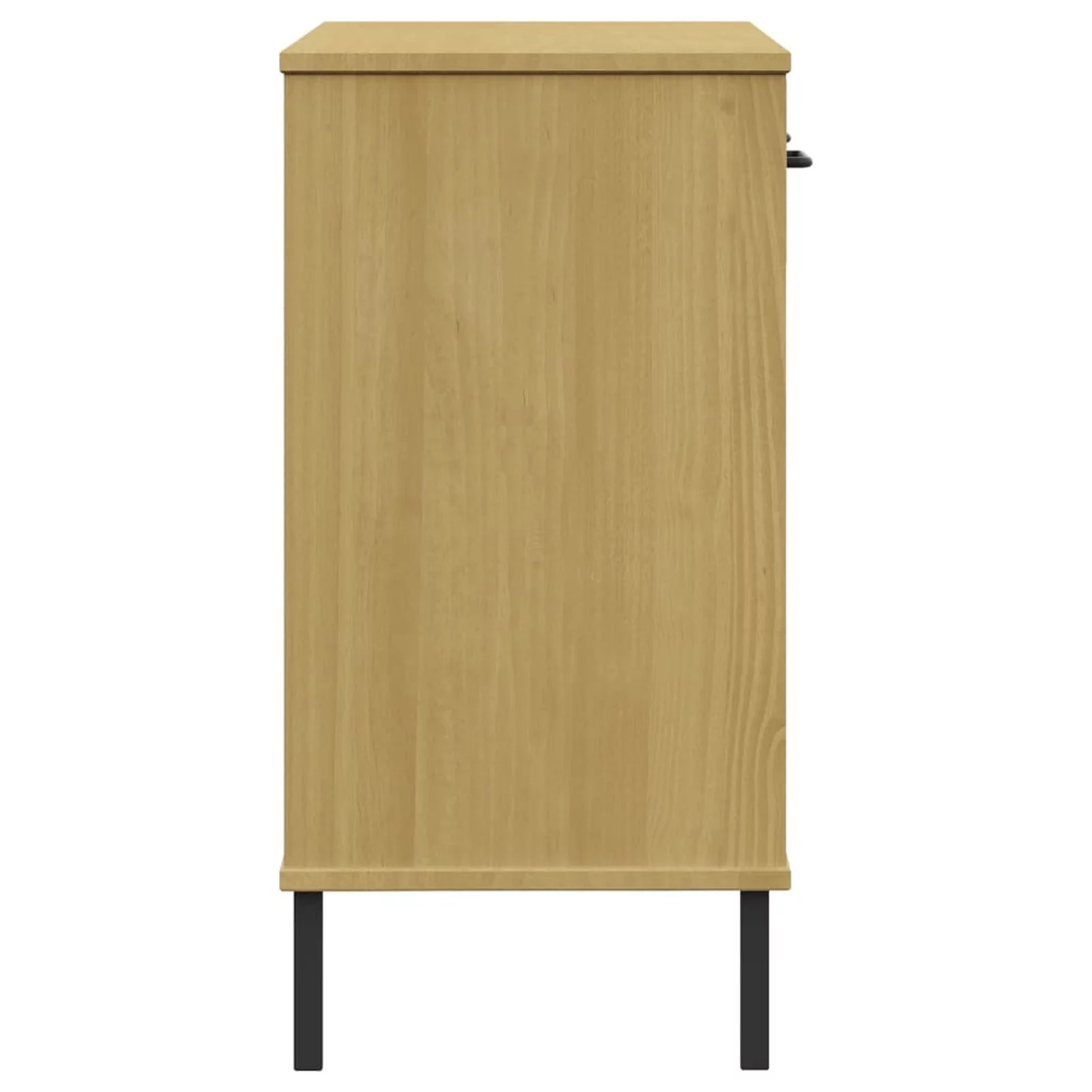 Anself Console Cabinet with 2 Storage Drawers and Open Compartments