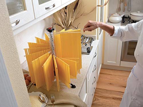 Marcato Atlas Pasta Machine, Made in Italy, Blue, Includes Pasta Cutter, Hand Crank, and Instructions