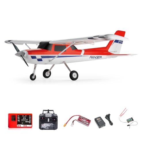 Fms Rc Planes for Beginner 1220mm Ranger Reflex V3 Red Remote Control Airplane Hobby Rc Airplanes for Adults RTF (Include Control, Battery,Charger,)