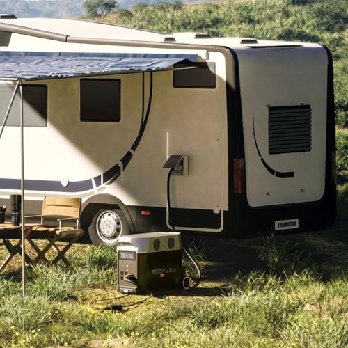 EF ECOFLOW Portable Power Station 3600Wh DELTA Pro, 120V AC Outlets x 5, 3600W, 2.7H Fast Charge, Lifepo4 Power Station, Solar Generator for Home Use
