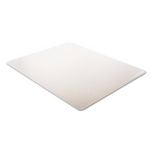 Deflecto CM14002K SuperMat Frequent Use Chair Mat, Medium Pile Carpet, 60 x 66, L-Shape, Clear