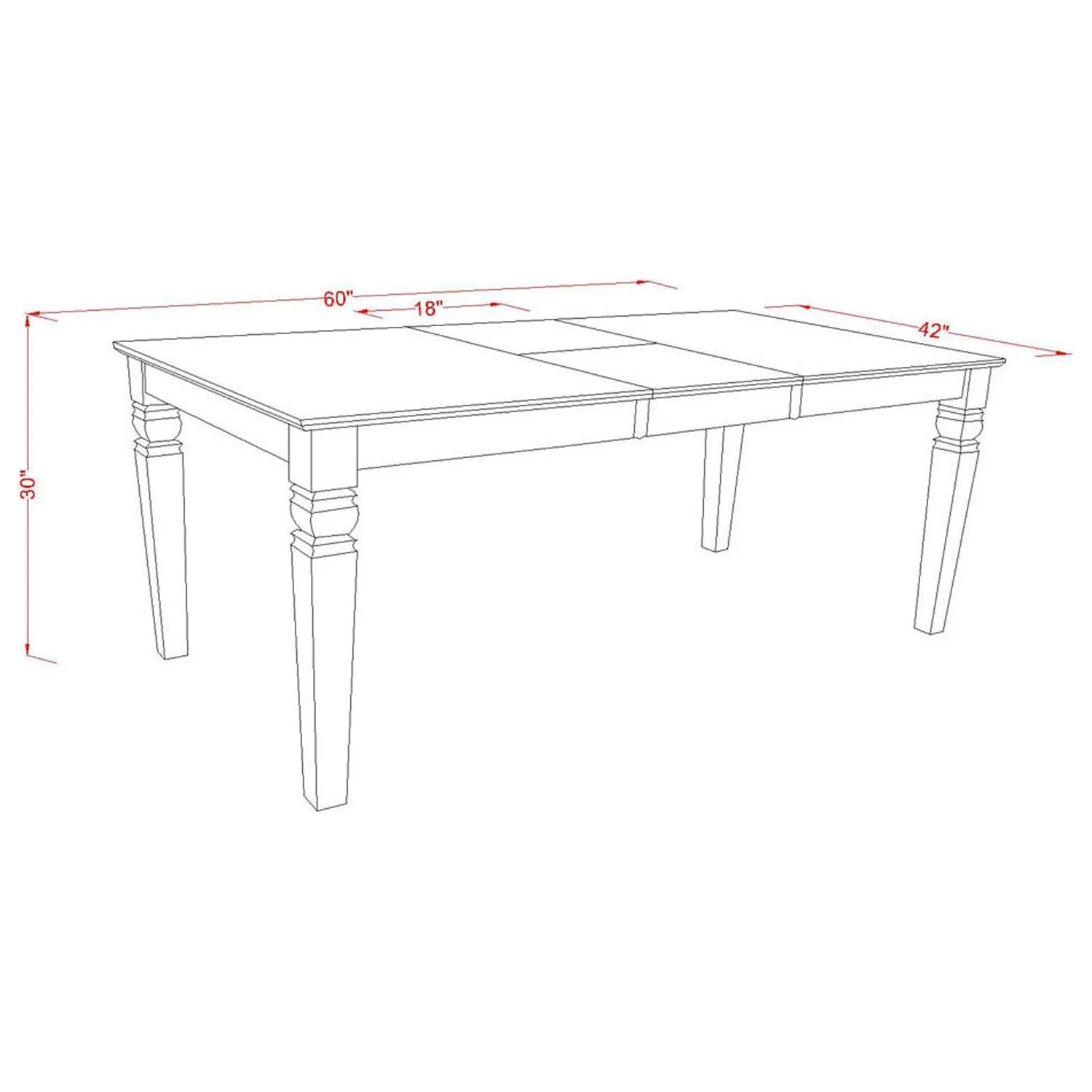 HomeStock Coastal Craftsman 5 Piece Dinette Set With One Weston Dining Room Table And 4 Solid Wood Seat Dining Area Chairs Finished In A Distinctive