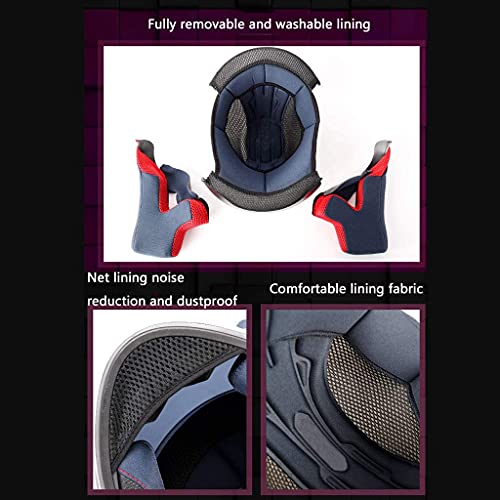 WANGFENG Cat Ear Motorcycle Helmet, Men and Women Cool Cute Full Face Cat Helmet