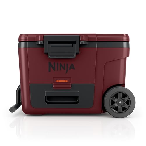 Ninja FrostVault 45qt Wheeled Cooler with Dry Zone, Integrated Fridge-Temp Dry Storage Drawer, Premium Heavy-Duty Insulated Cooler