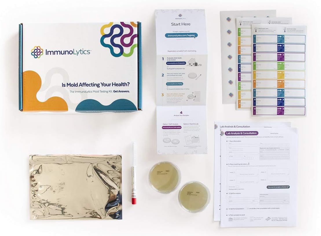 ImmunoLytics DIY Mold Test Kit for Home - Easy to Use Professional Mold Testing Kit - Individual Room Screening Package