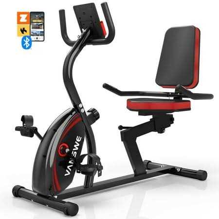 Vanswe Recumbent Exercise Bike for Adults Seniors Workout Home with 16 Levels Resistance - Sports Supplies Online Store
